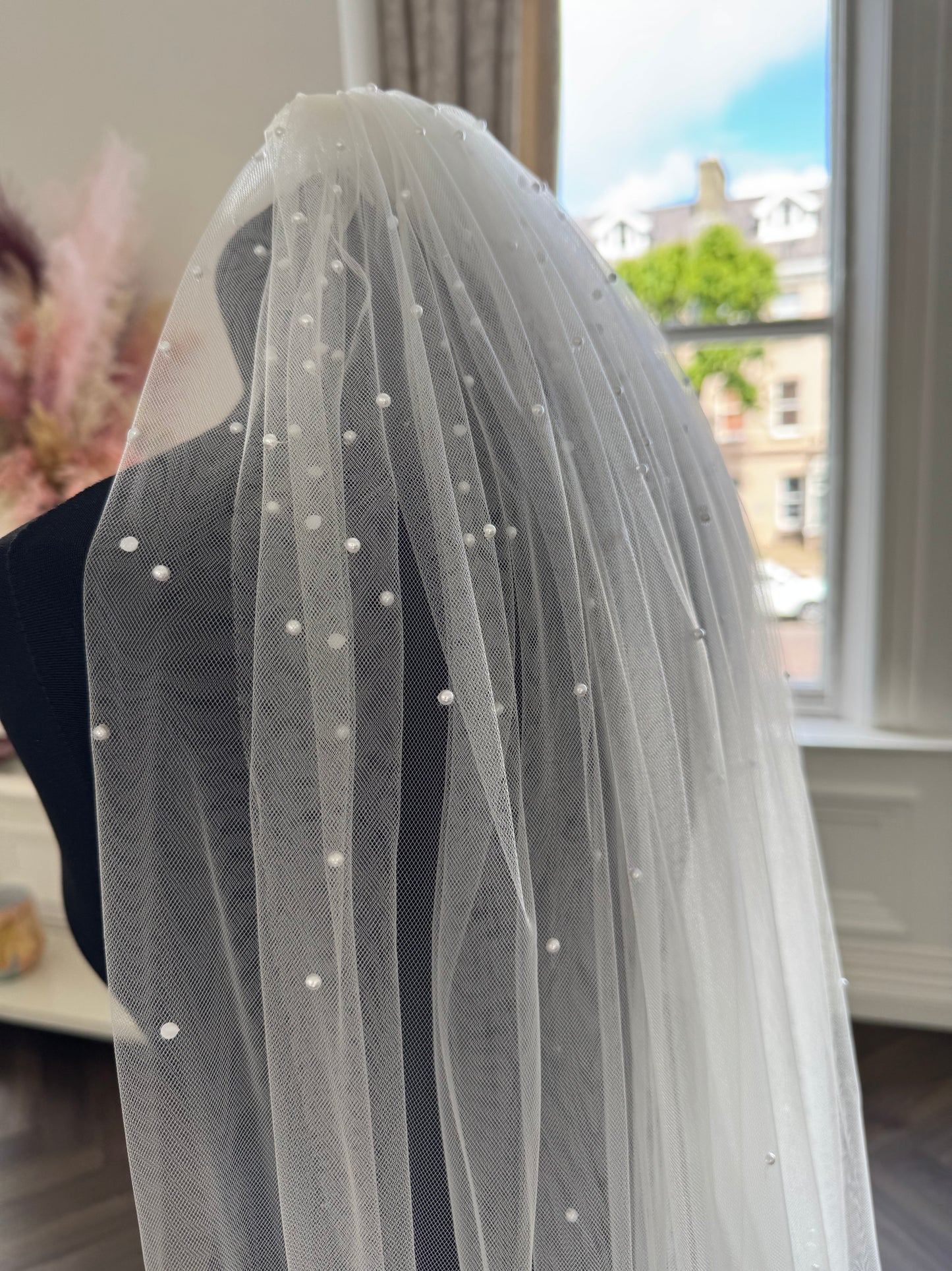 Chapel Length Pearl Veil