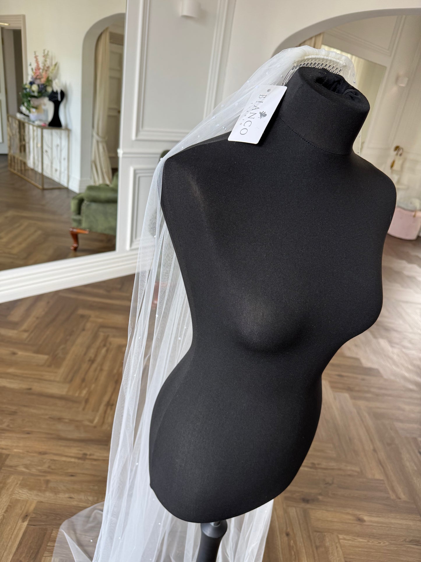 Chapel Length Pearl Veil