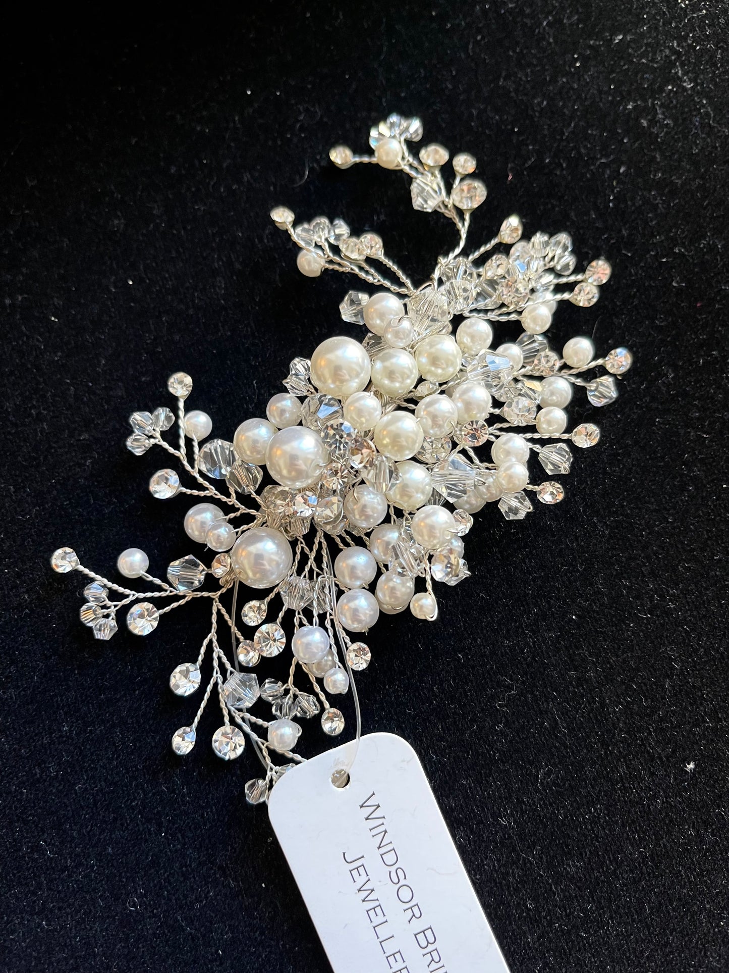 Crystal and Pearl Bridal Hair Piece