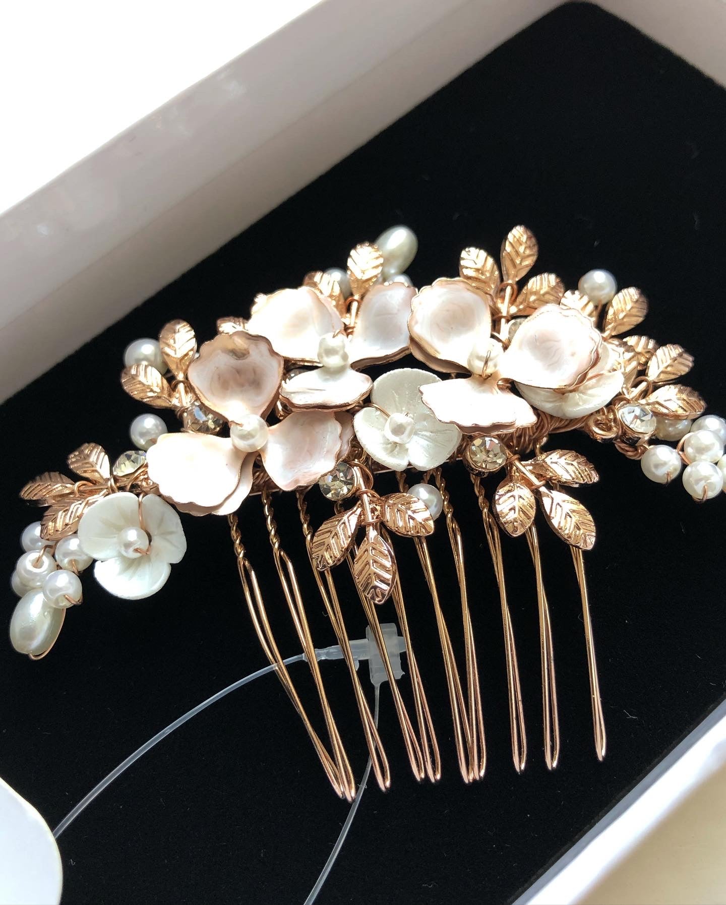 Iris Hair Comb (ROSE GOLD)