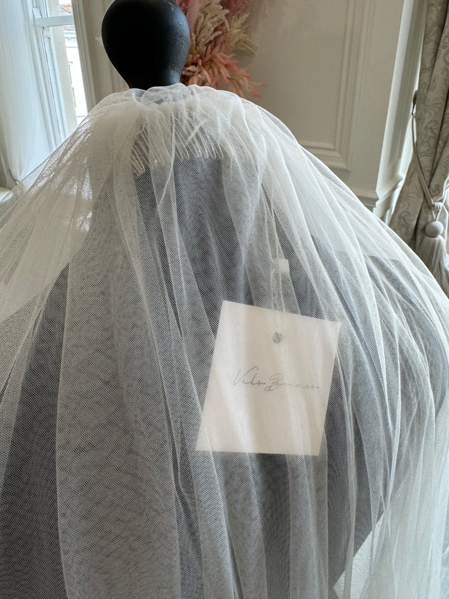 Chapel, Double Layer Ruffle Veil