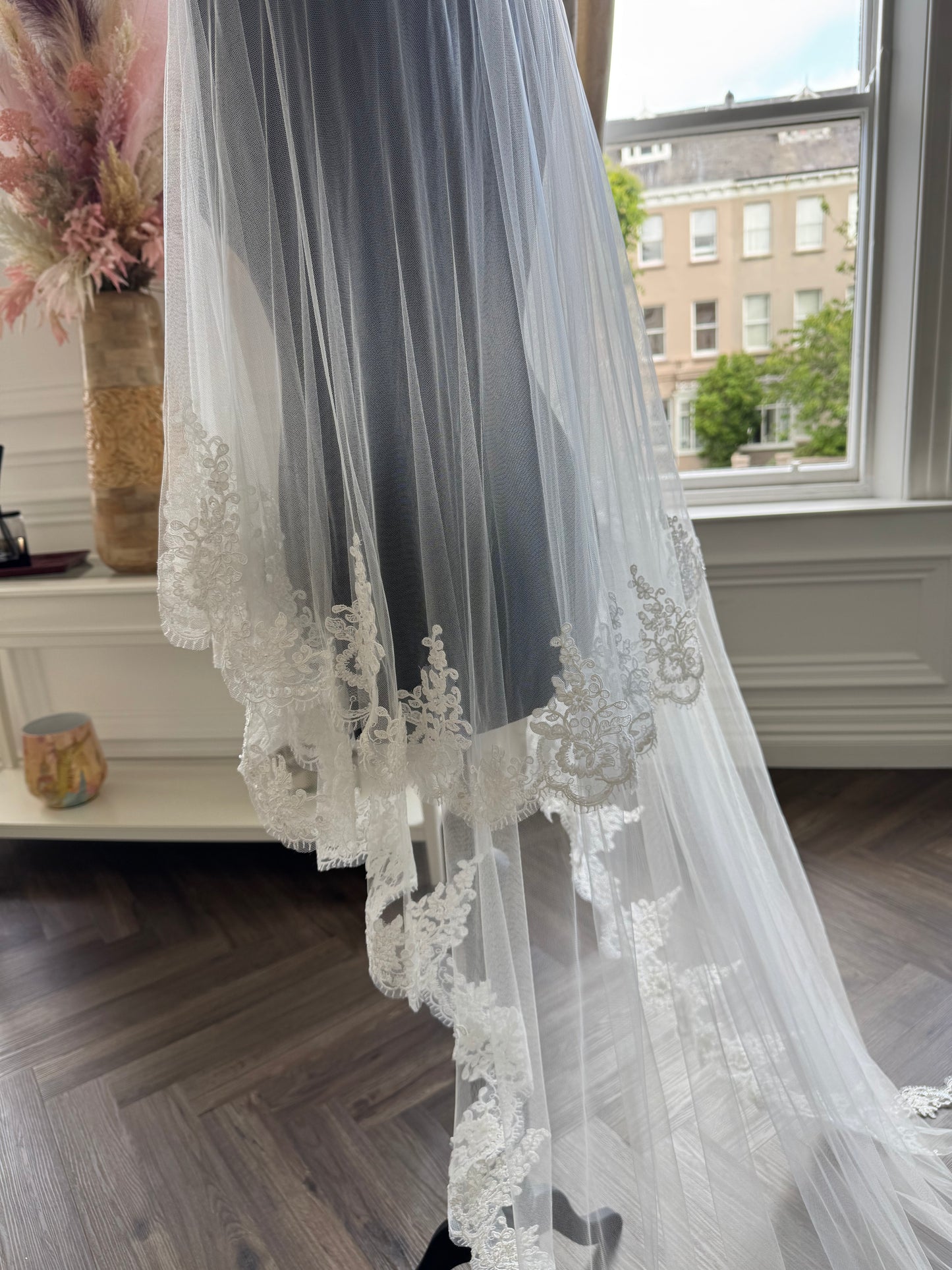 Lace Edge Cathedral Veil