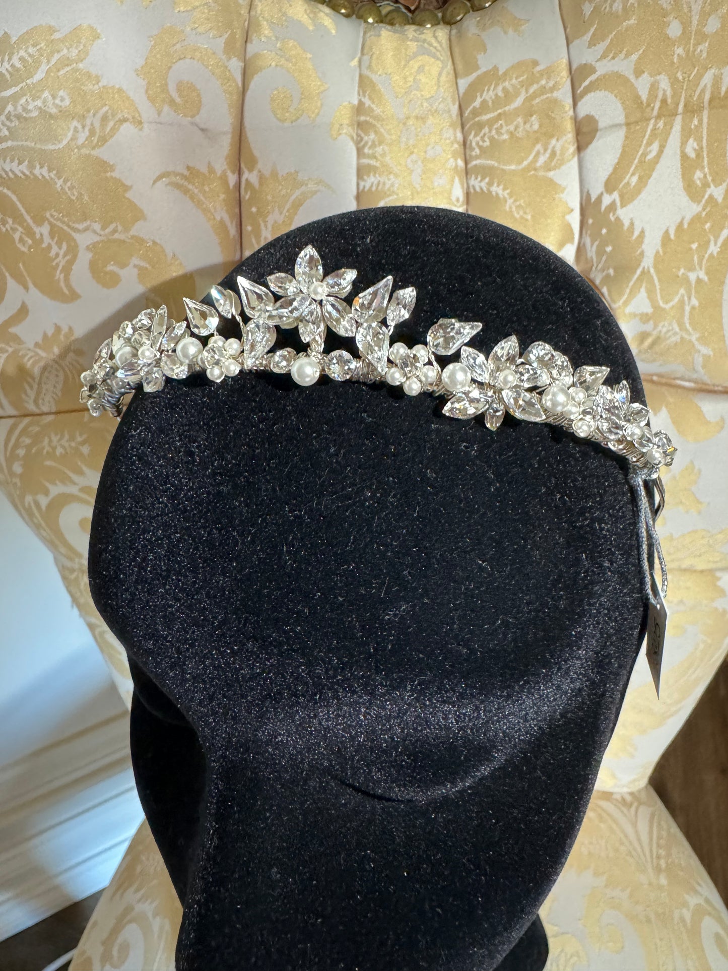 Swarovski Crystal and Pearl Bridal Tiara