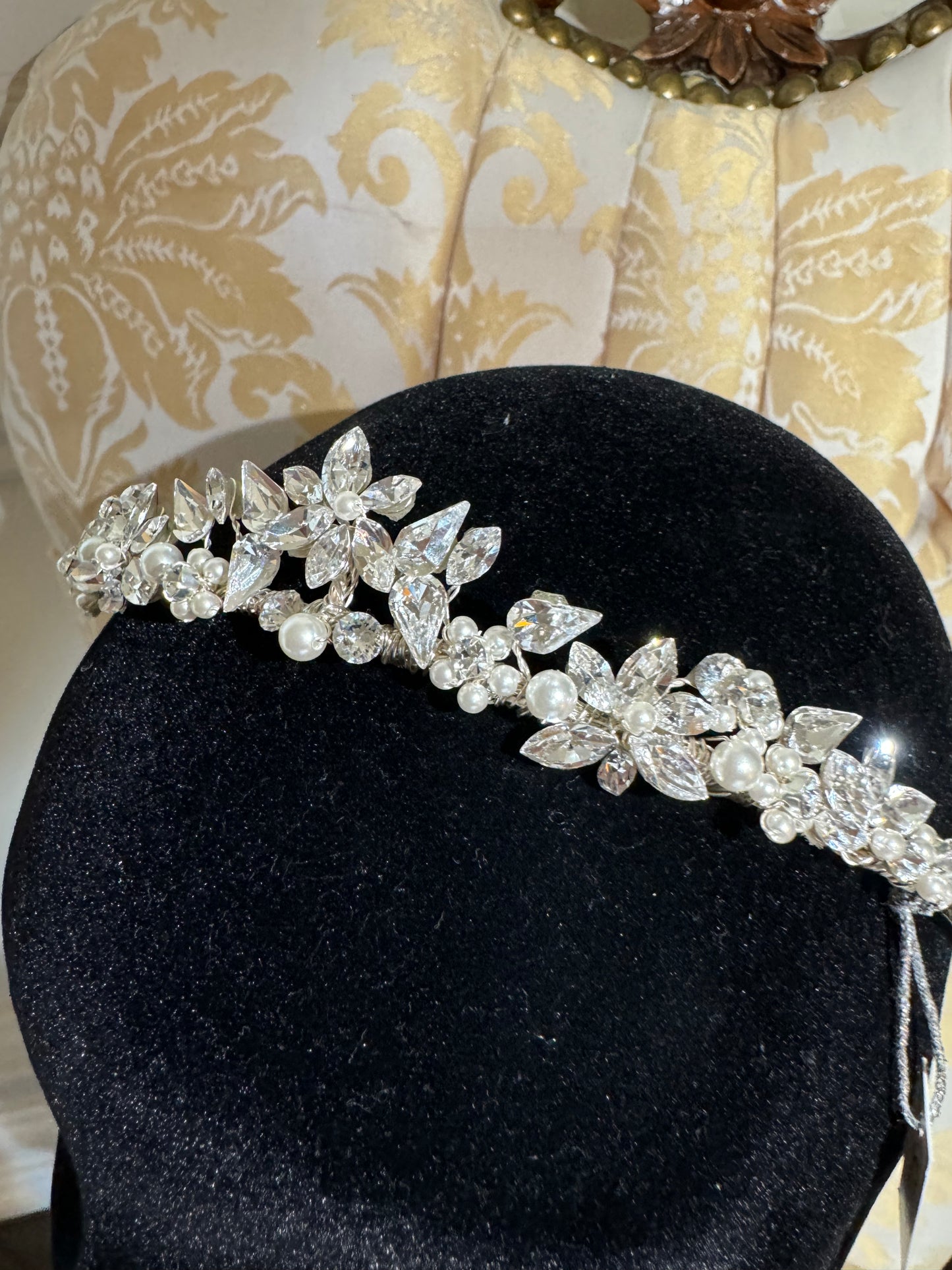 Swarovski Crystal and Pearl Bridal Tiara