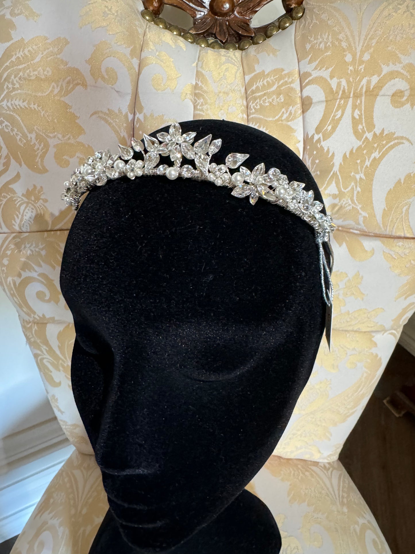 Swarovski Crystal and Pearl Bridal Tiara