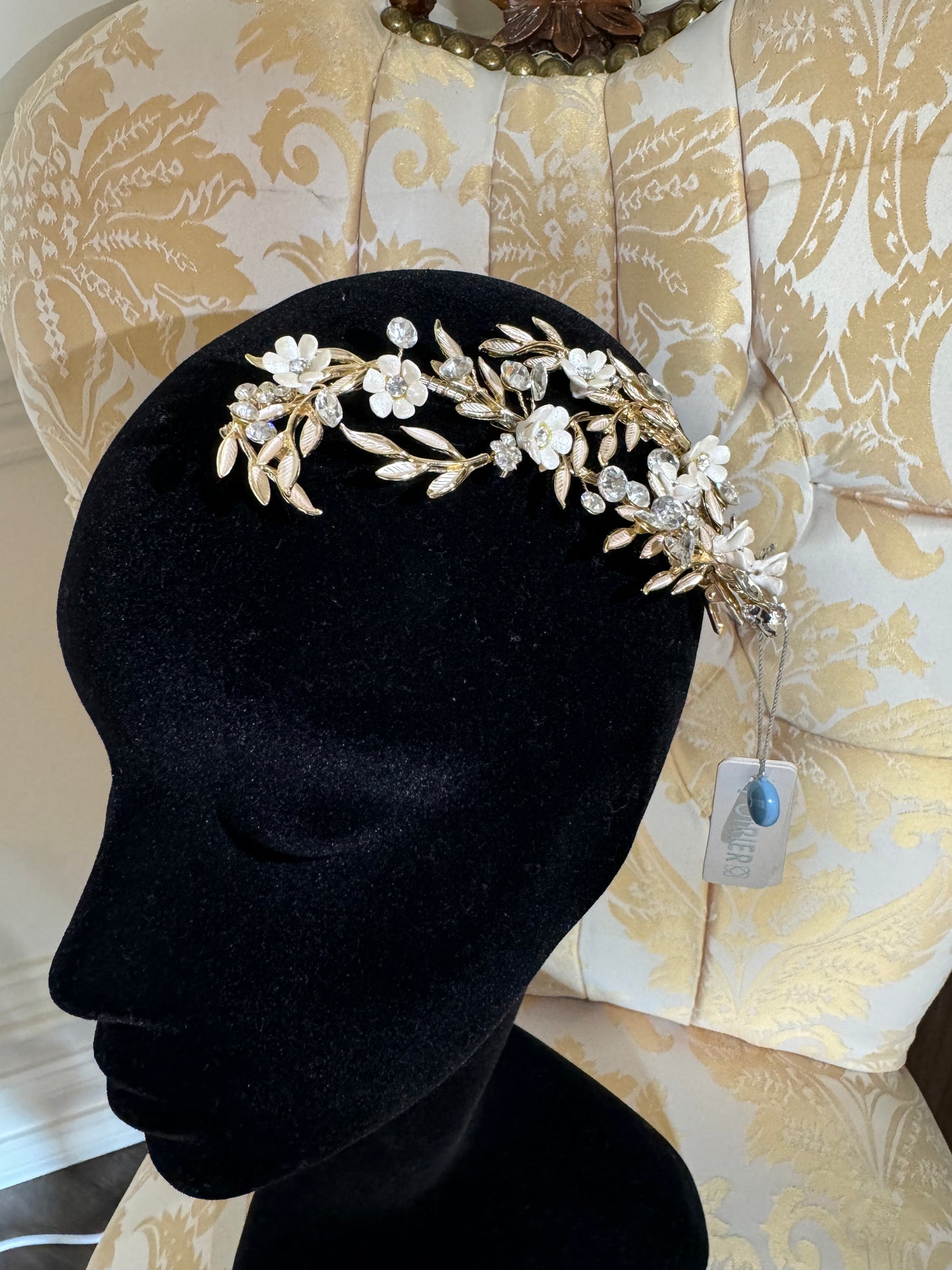 Gold Grecian Bridal Hairpiece