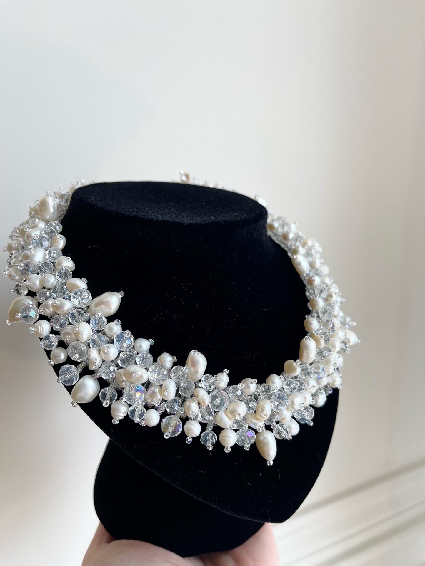 Statement Bead & Pearl Necklace