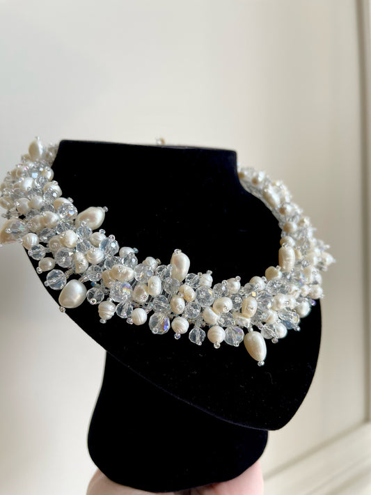 Statement Bead & Pearl Necklace